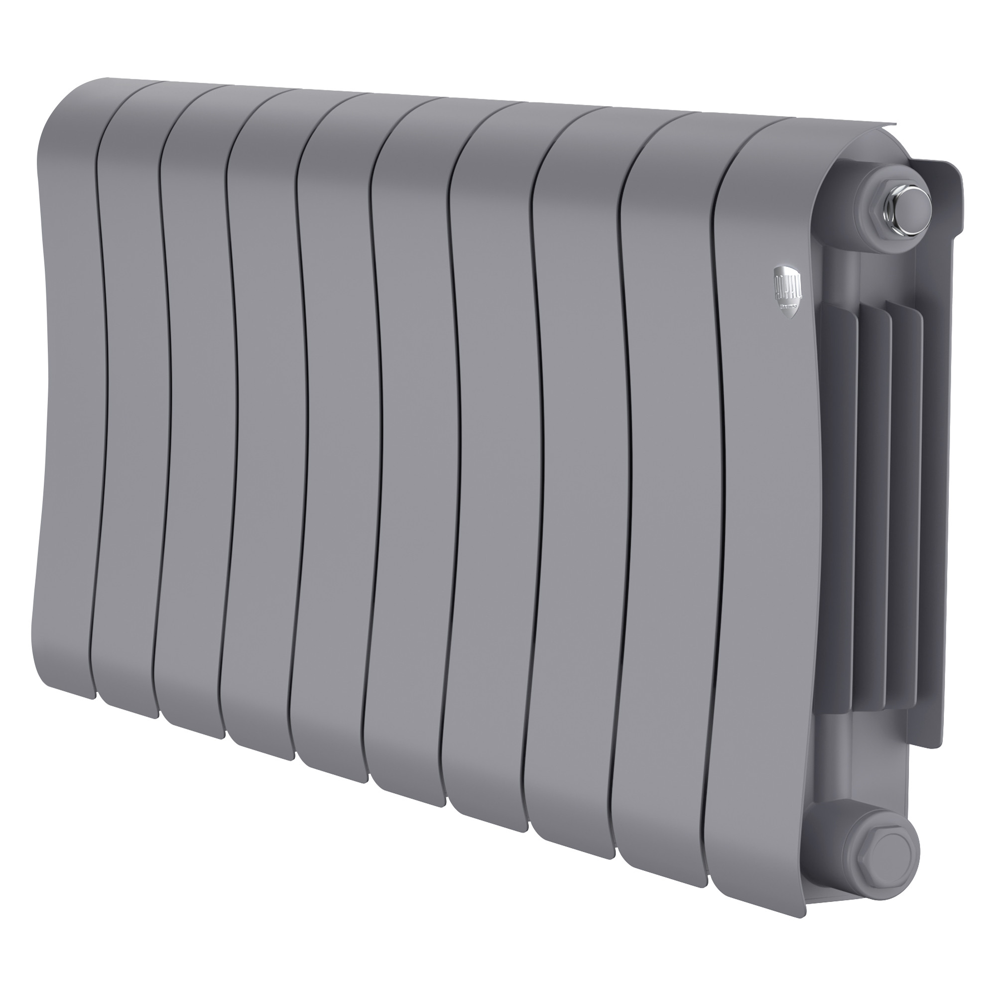 картинка Радиатор биметаллический Royal Thermo Infinity 300 Silver Satin 10 секций 