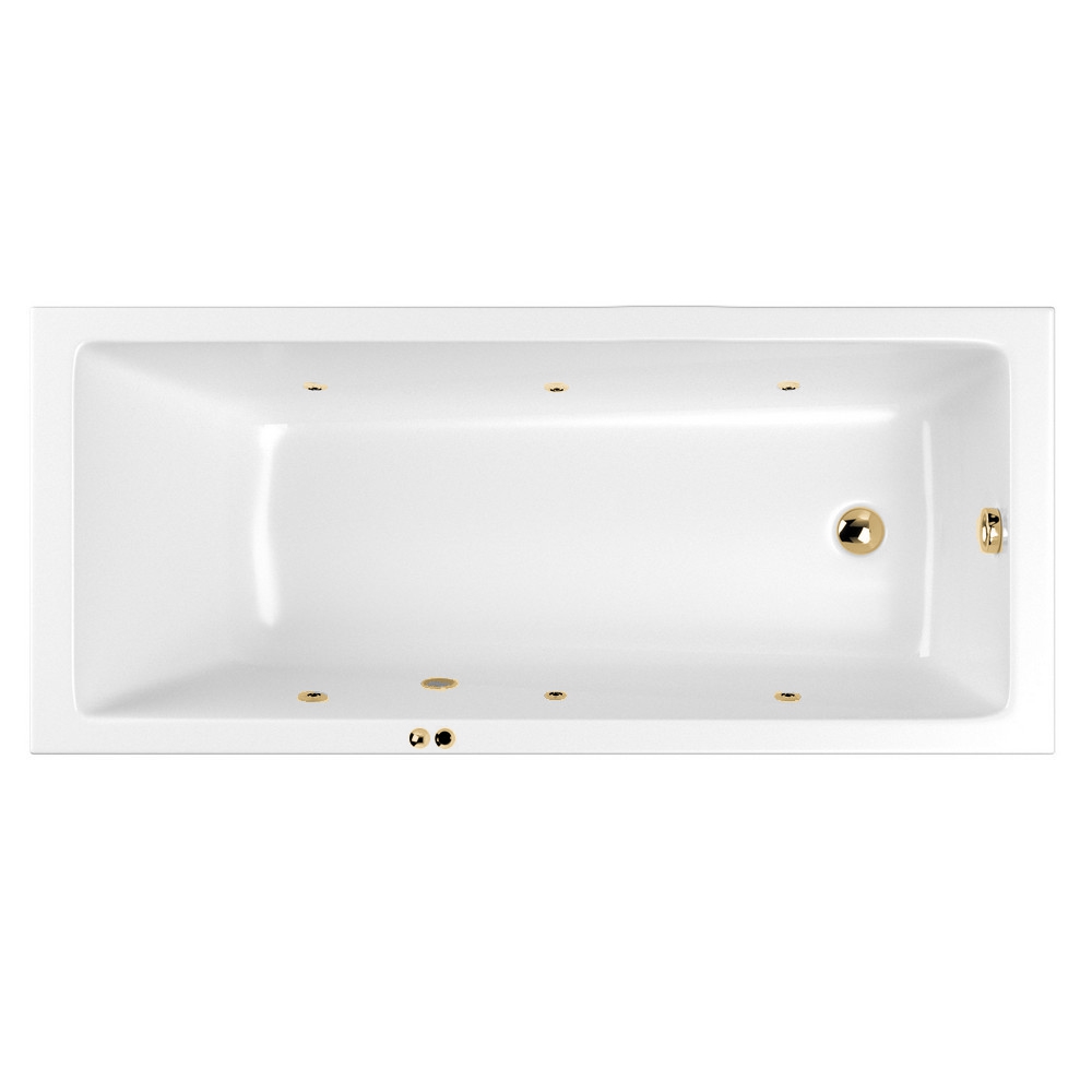 картинка Ванна WHITECROSS Wave Slim 160x70 SOFT золото 