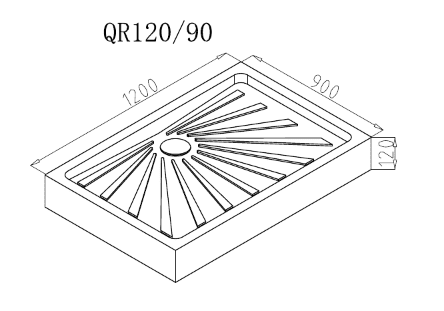 фото Душевой поддон Cerutti Spa QR120/90 