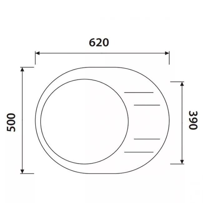 картинка Кухонная мойка KAISER KGMO-6250 гранит KGMO-6250-W 