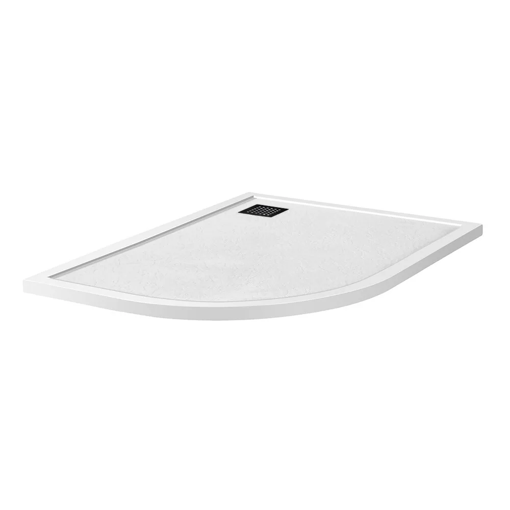 фото Душевой поддон из искусственного мрамора с сифоном BelBagno UNO TRAY-MR-UNO-RH-120/80-550-35-W-R-NO 