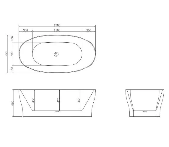 картинка Акриловая ванна BelBagno BB403-1700-850 