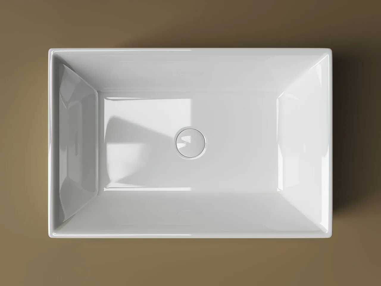 картинка Накладная раковина Ceramicanova Element CN5013 цвет белый 59х39 см 