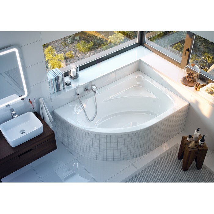 картинка Ванна EXCELLENT Aquarella 170x110 правая с ножками HW-ST-NWAEX-68 
