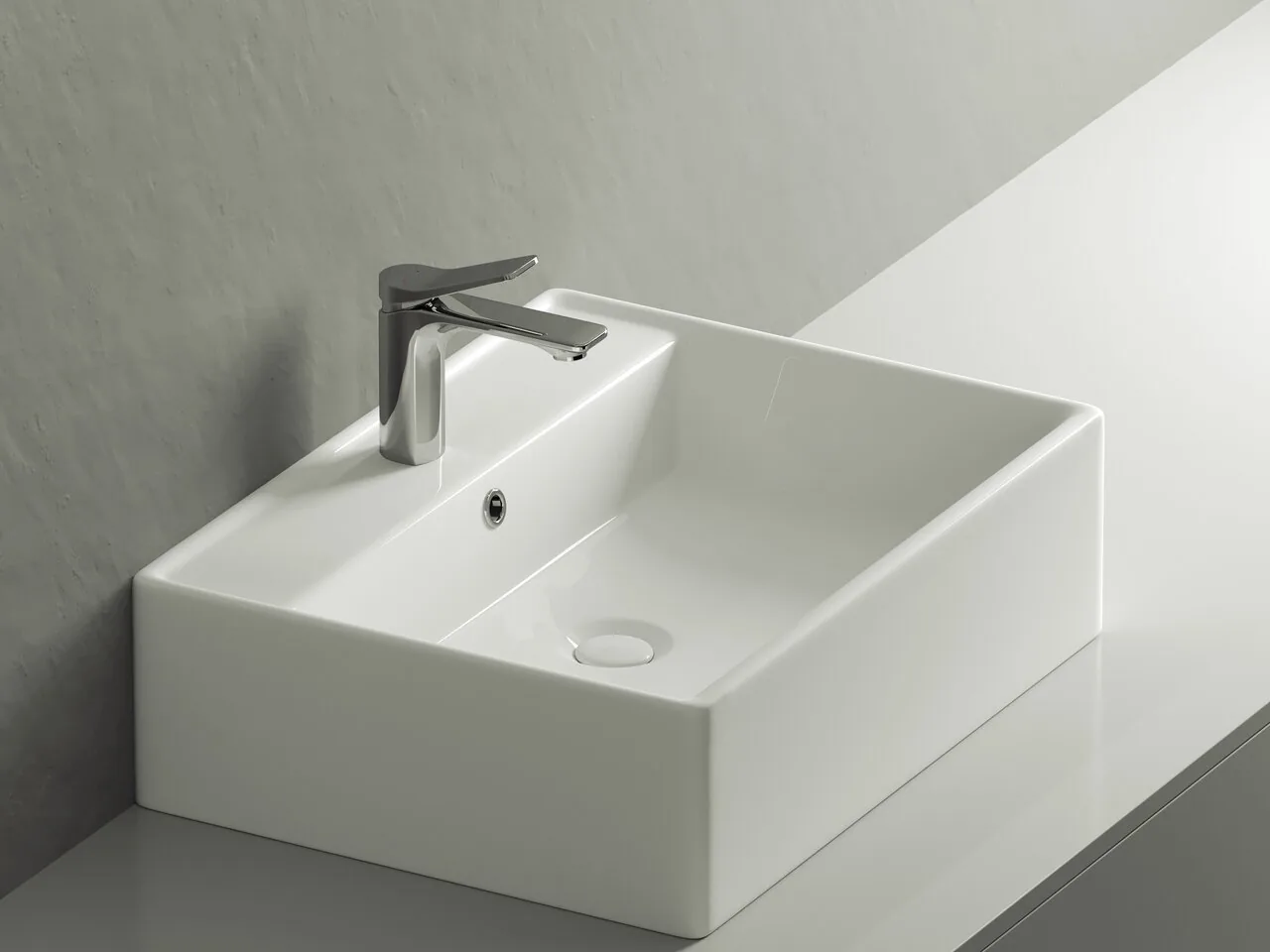 картинка Накладная раковина Ceramicanova Element CN6046 цвет белый 59х45 см 
