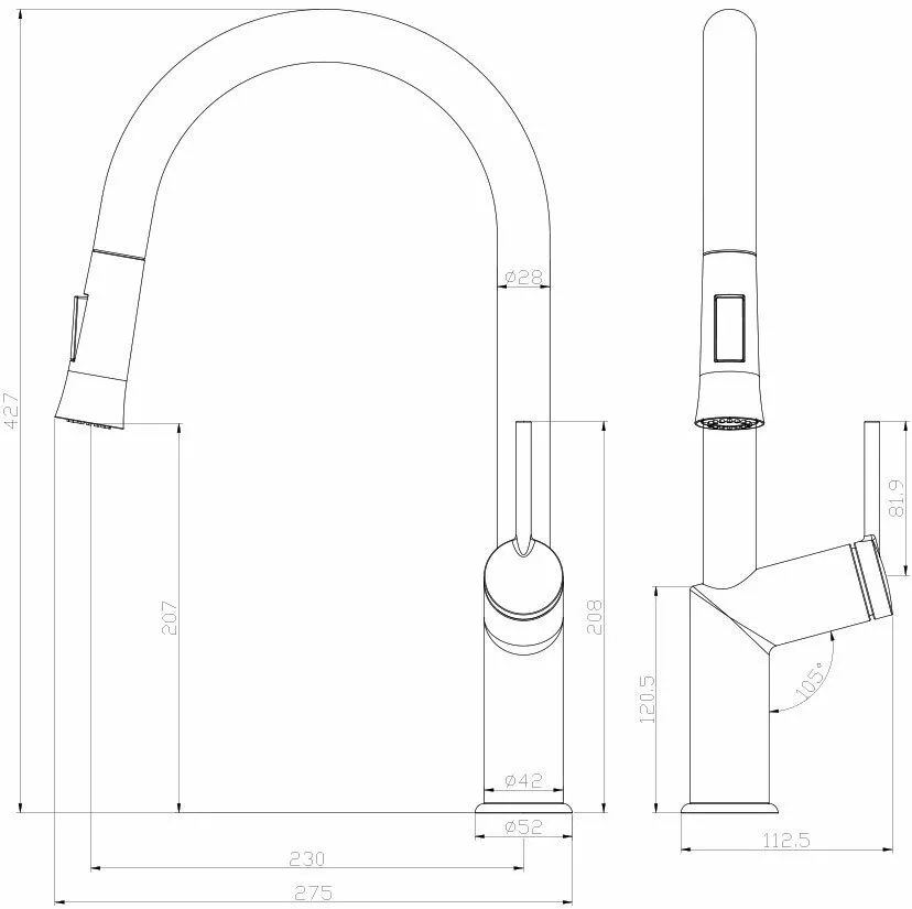 картинка Смеситель Lemark Minima LM3850C для кухни 