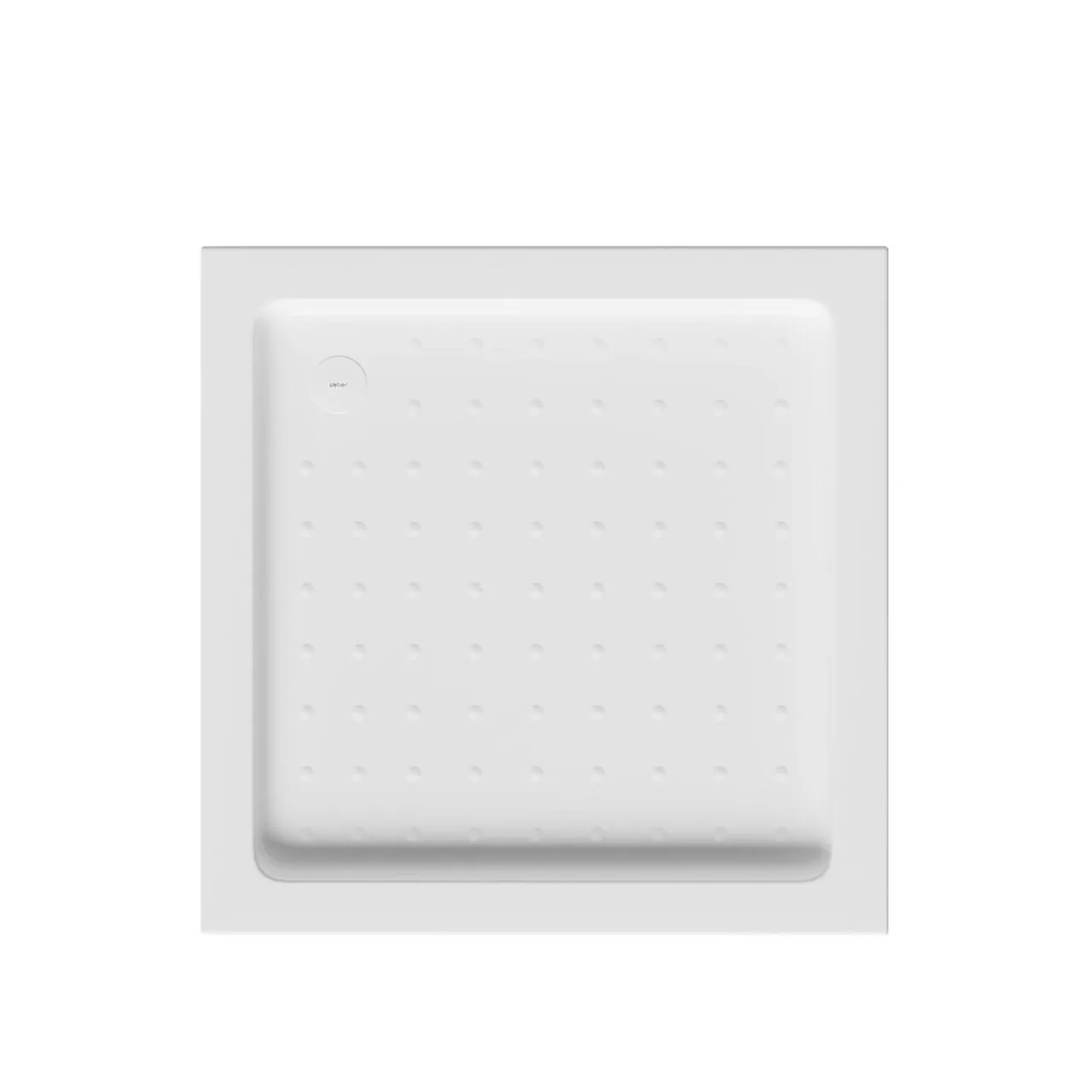 фото Душевой поддон ABBER AD3D100 100х100 квадратный акриловый белый 