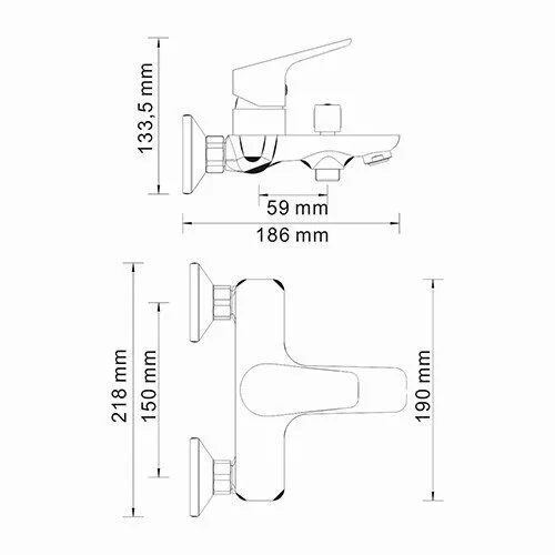 картинка Смеситель для ванны WasserKRAFT Lippe 4501 