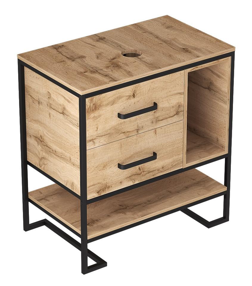 картинка Тумба 1Marka Grunge Loft 80Н, дуб вотан  в ванную комнату