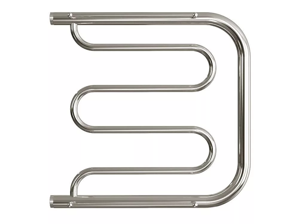 картинка Полотенцесушитель Двин D 60/60 1"-1/2" С полкой Водяной К0, Полированный (4627086011797) 