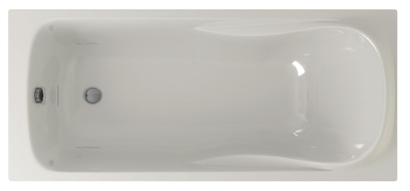 картинка Акриловая ванна Eurolux ALLA 170x75 с каркасом, экраном и слив-переливом 