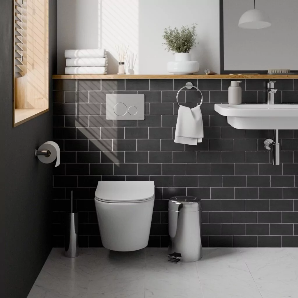 картинка Комплект 3 в 1 IBERICA BLANCA инсталляция с унитазом BILBAO ALTO IB.BLA.234.1B1 клавишей хром матовый INOX-O IB.B081.003.002 