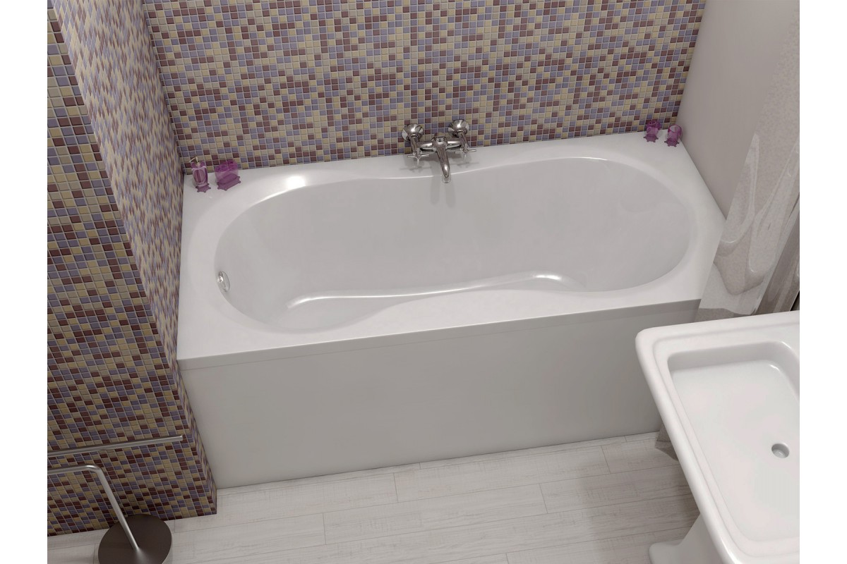 картинка Акриловая ванна Relisan Lada 130x70 с каркасом и слив-переливом 