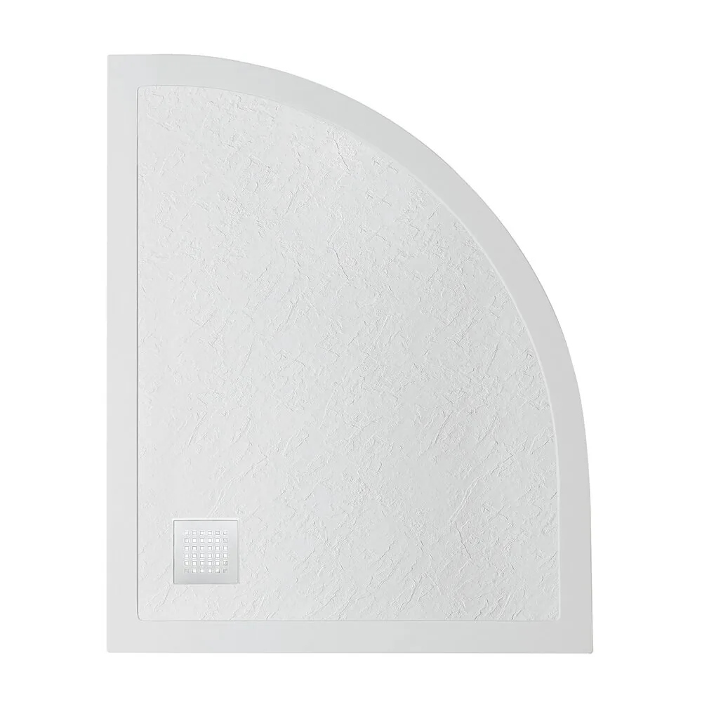 фото Душевой поддон из искусственного мрамора с сифоном BelBagno UNO TRAY-MR-UNO-RH-120/90-550-35-W-L-BO 