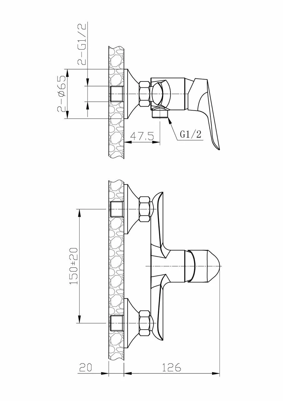 картинка Смеситель для душа ESKO CAIRO CI 80 