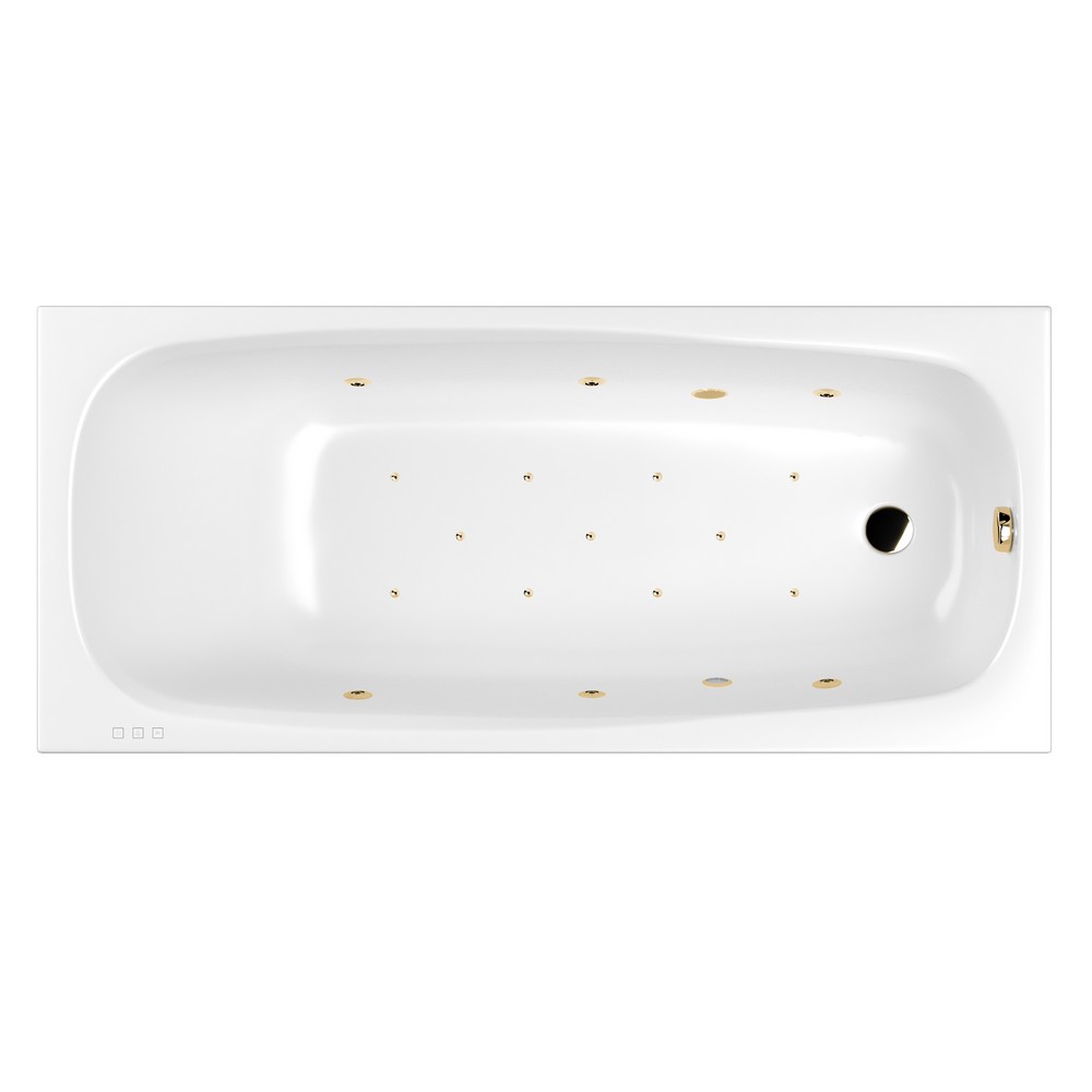 картинка Ванна WHITECROSS Layla Slim 180x80 RELAX золото 