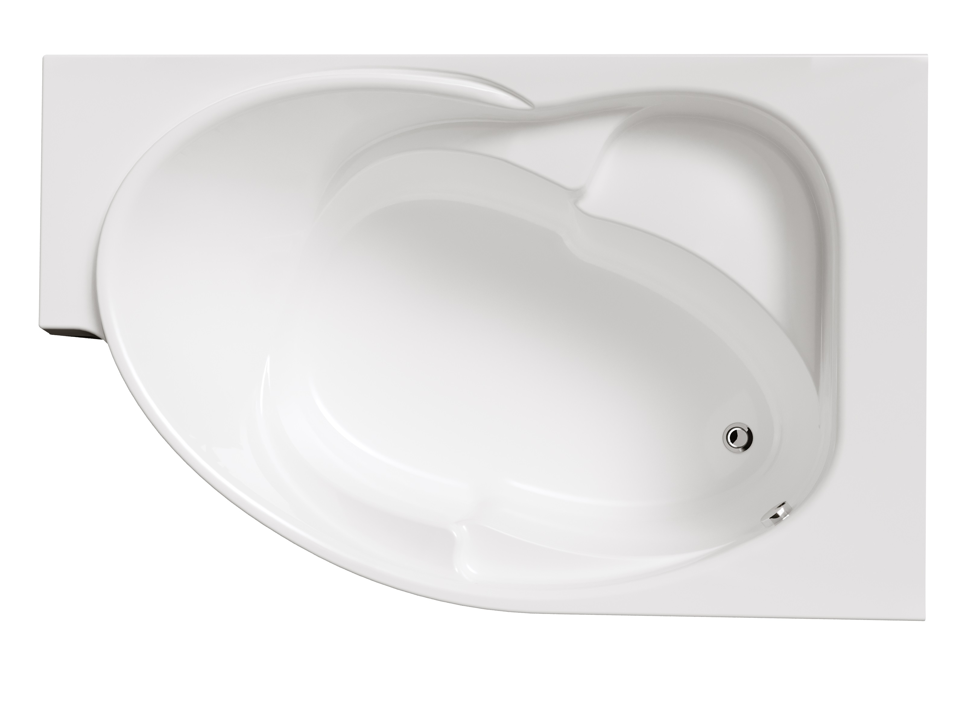 картинка Ванна Marka One ERGONOMIKA 158-175x110 R с каркасом и слив-переливом 