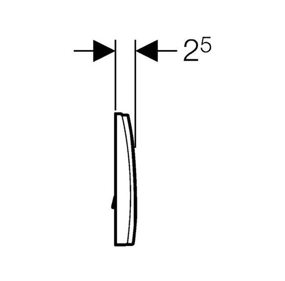 картинка Кнопка смыва Geberit Delta 11 115.120.21.1 хром 