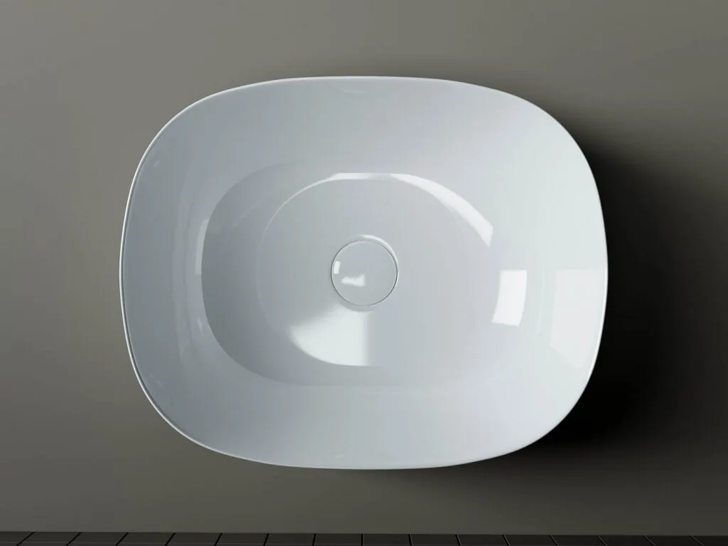 картинка Накладная раковина Ceramicanova Element CN6018 цвет белый 46х35 см 