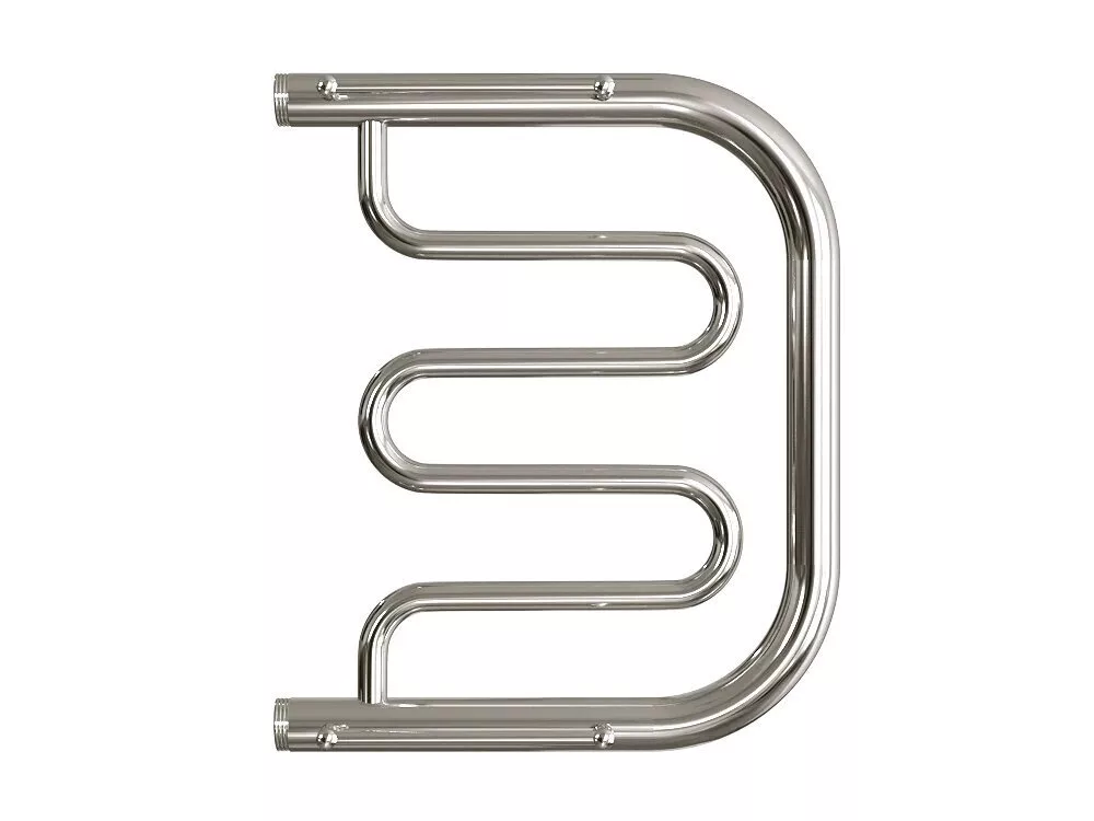 картинка Полотенцесушитель Двин D 50/40 c полкой Водяной / 1"-1/2" К0 Полированный (4627086011728) 