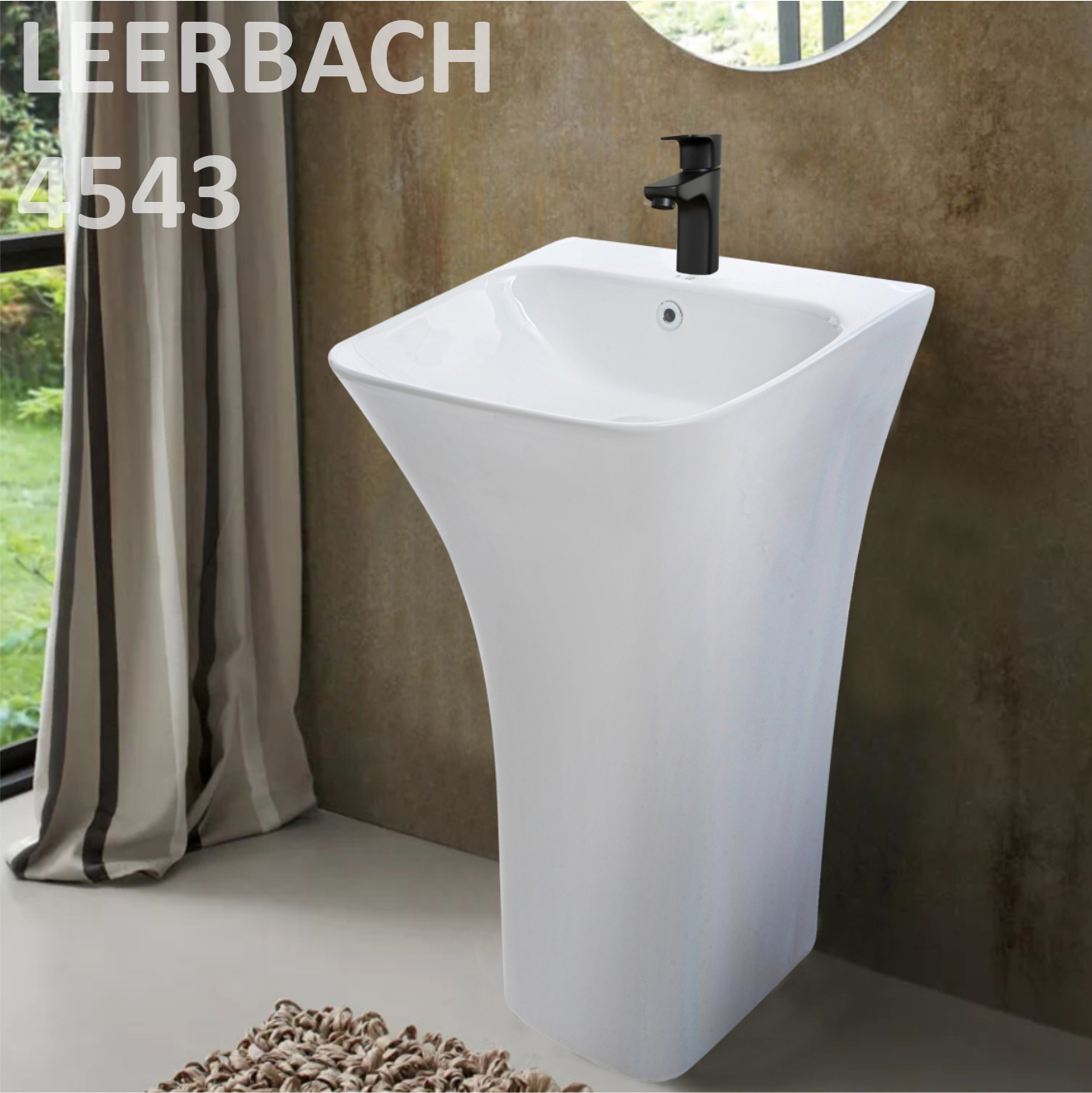картинка Раковина WeltWasser WW LEERBACH 4543 GL-WT 