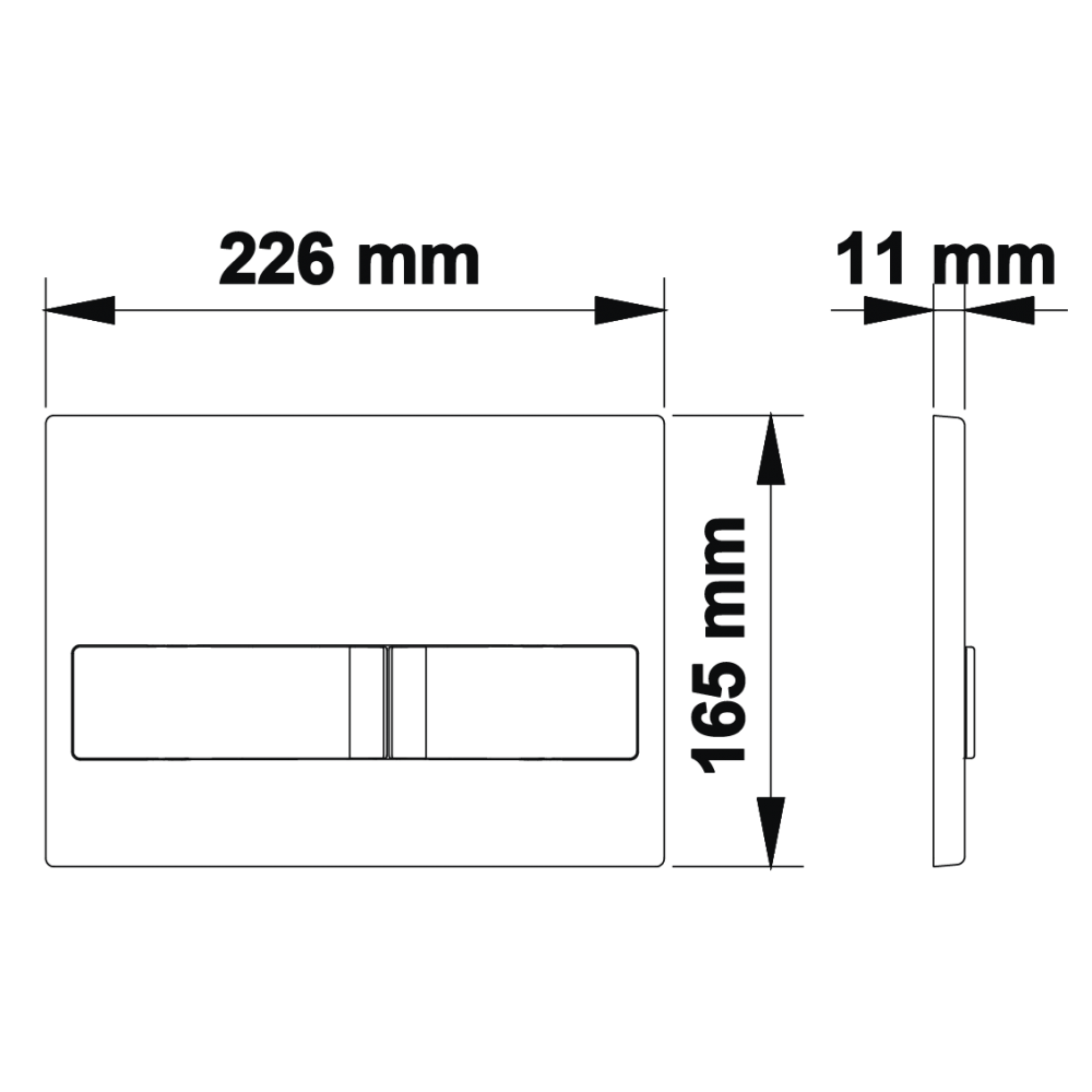 картинка Кнопка BERGES для инсталляции NOVUM L3 хром глянец 
