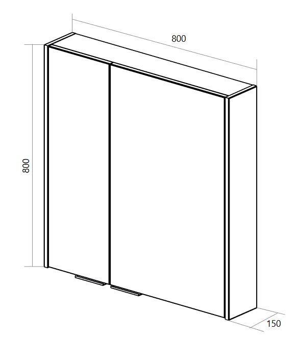 фото Зеркало-шкаф 1Marka Gaula 80 White 