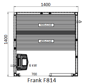 картинка Финская сауна Frank F814 