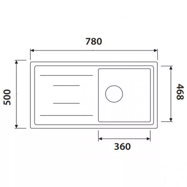 картинка Кухонная мойка KAISER KGM-7850 гранит KGM-7850-S 