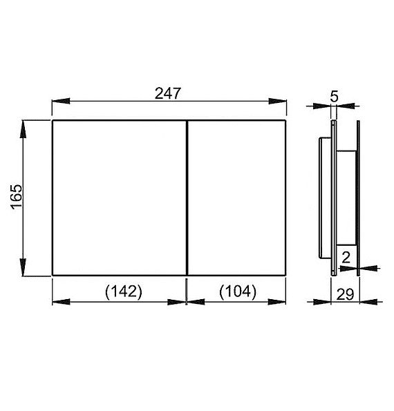 картинка Кнопка смыва AlcaPlast Flat Air 