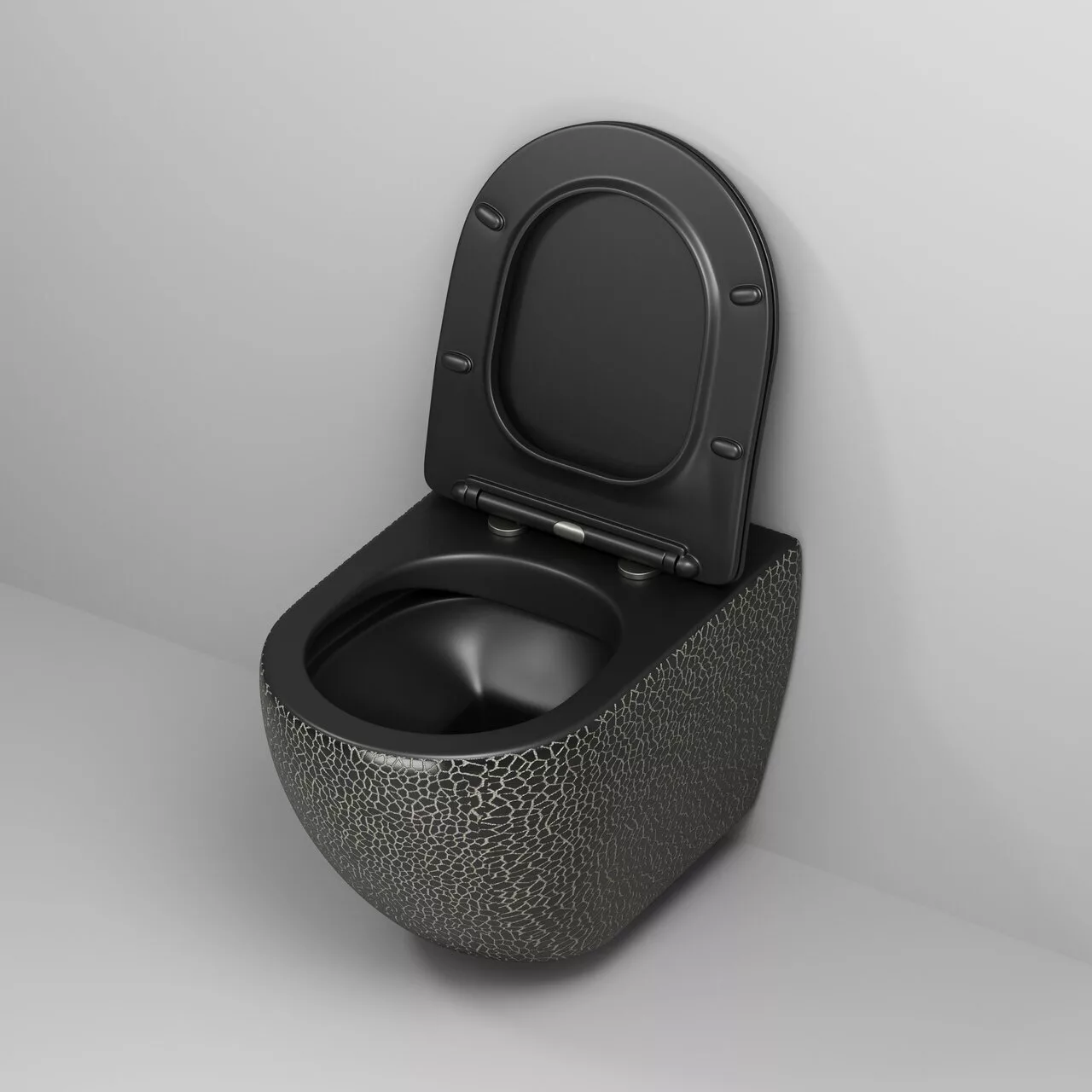 картинка Унитаз подвесной Grossman GR-4411BBLS Color безободковый, черный 