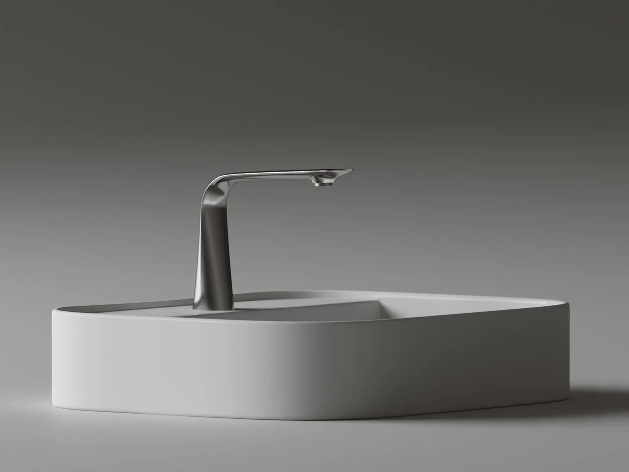 картинка Накладная раковина Ceramicanova Element CN6034 цвет белый 55х45 см 
