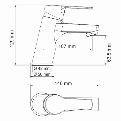 картинка Смеситель для умывальника WasserKRAFT Rhin 4403 