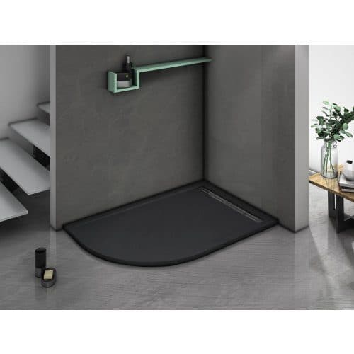 фото Душевой поддон WeltWasser WW TRR 12080 Stone-BL R черный 