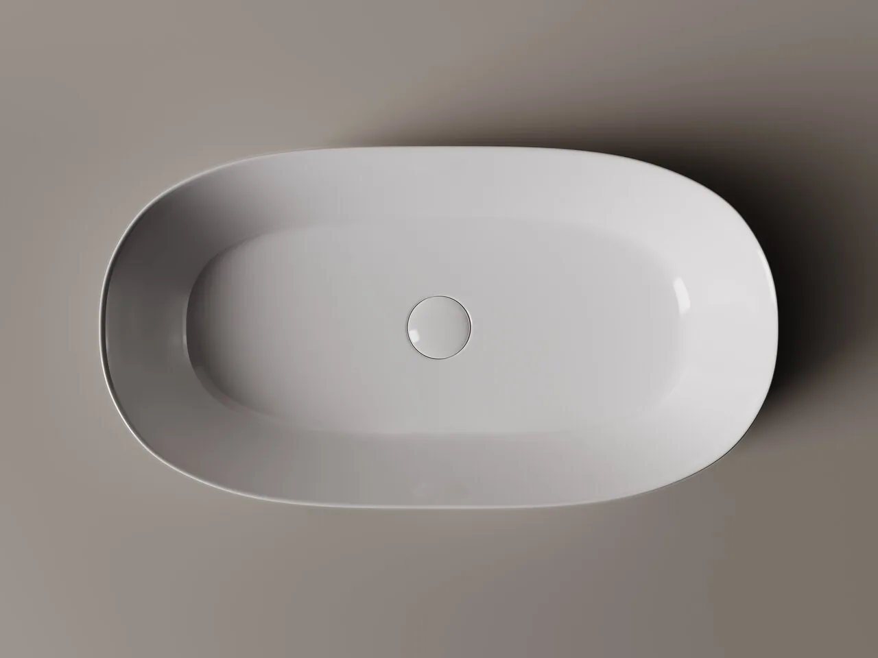 картинка Накладная раковина Ceramicanova Element CN5022 цвет белый 67.5х35 см 