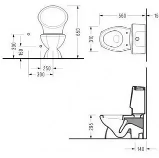 картинка Унитаз-компакт Serel Children 8702DOGR 