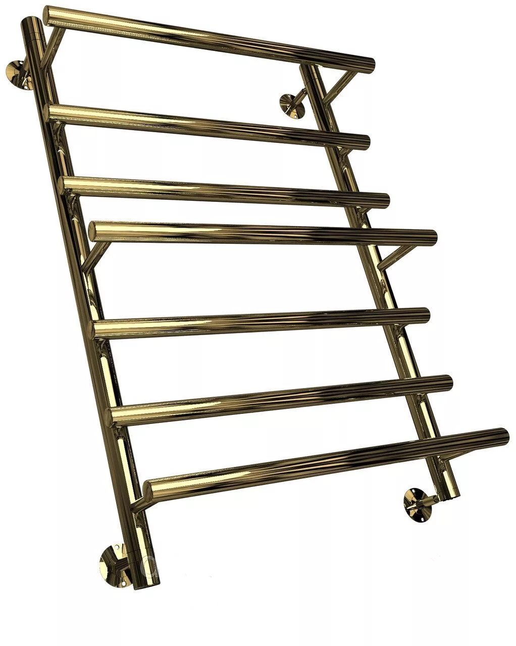 картинка Полотенцесушитель Двин Q primo 100/50 1"-3/4"-1/2" Универсальный К3, Золотой хром (4627085974192) 