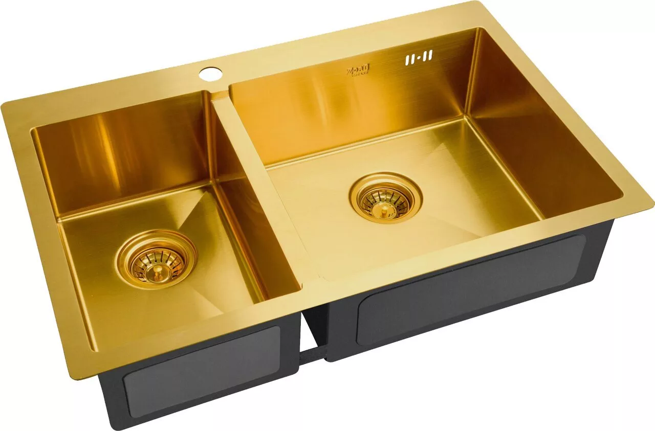 картинка Кухонная мойка ZORG Inox PVD SZR-78-2-51-R BRONZE 