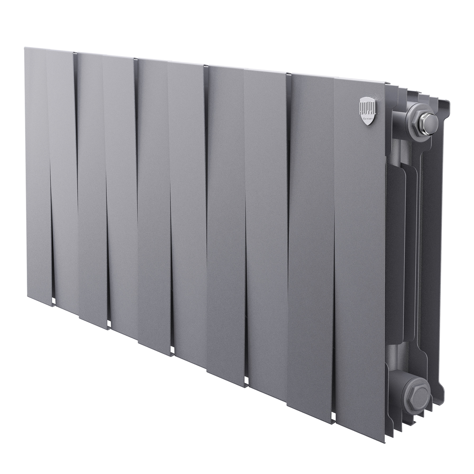 картинка Радиатор биметаллический Royal Thermo PianoForte 300 Серебристый 10 секций 