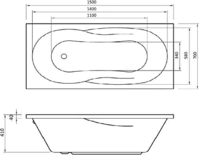 картинка Акриловая ванна AM.PM Tender 150x70 