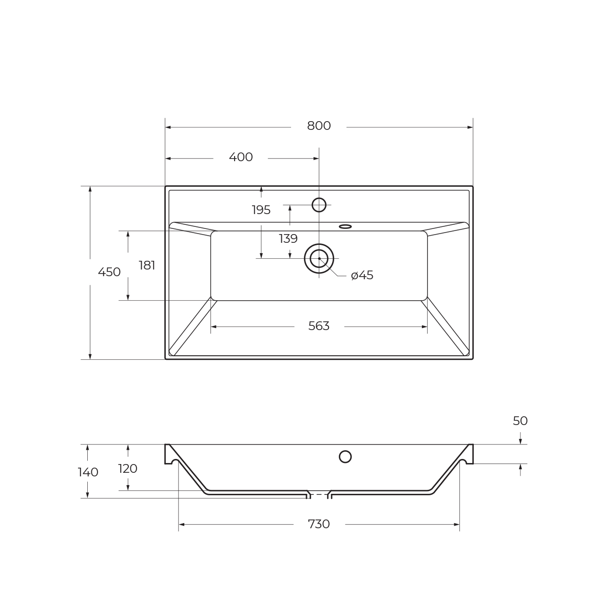 картинка Раковина из искусственного камня BelBagno BB800/450-LV-ART-AST-NERO  в ванную комнату