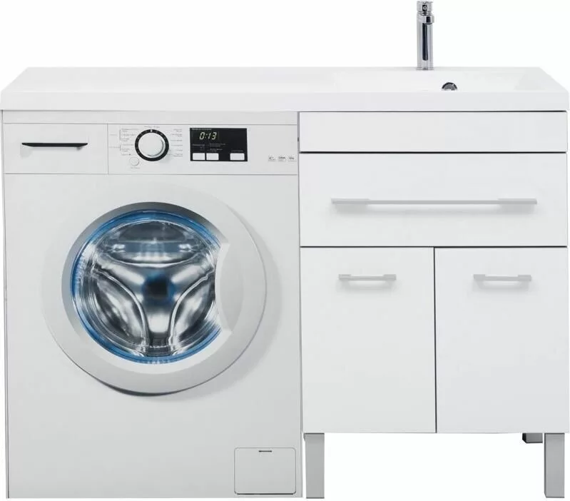 фото Тумба с раковиной Aquanet Верона 120 R белый (напольная, 1 ящик, 2 дверцы) арт. 00239949 