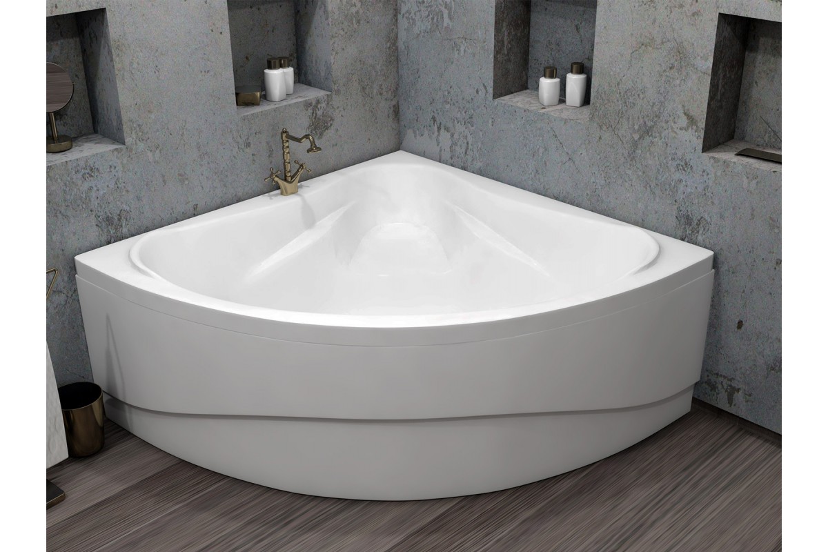 картинка Акриловая ванна Relisan Mira 150x150 с каркасом и слив-переливом 