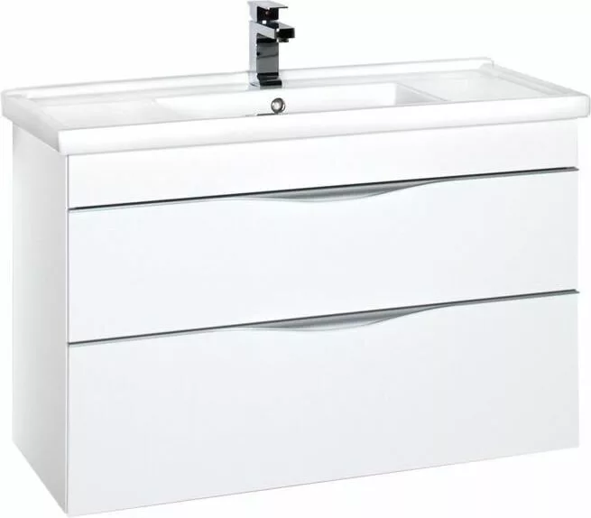 фото Тумба с раковиной Aquanet Эвора 100 белый арт. 00212704 