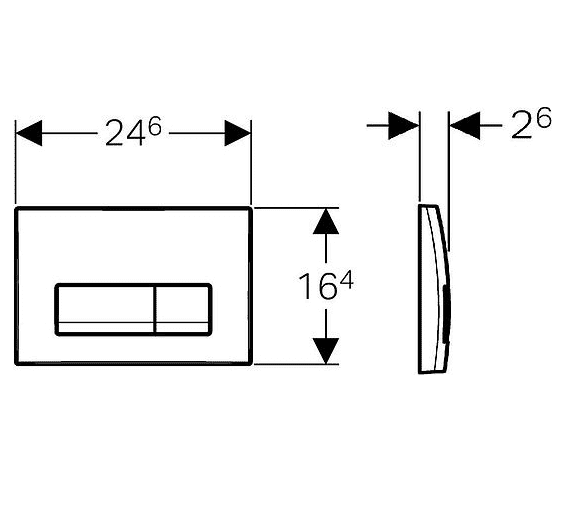 картинка Кнопка смыва Geberit Delta 51 115.105.11.1 белая 