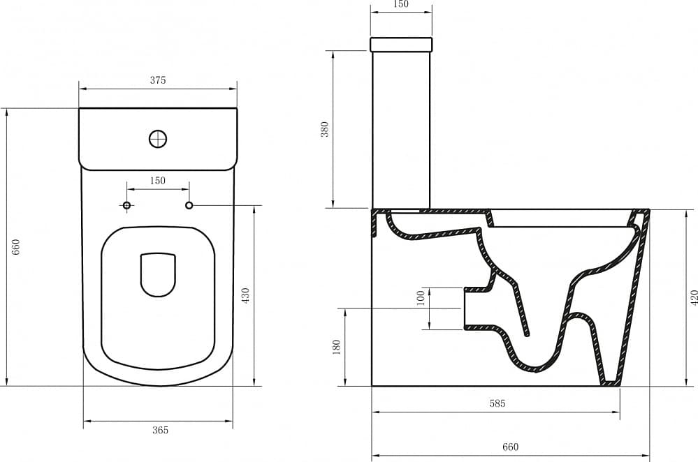 картинка Бачок для унитаза BelBagno Albano BB120T