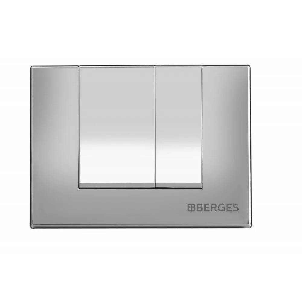 картинка Комплект BERGES: инсталляция NOVUM525, кнопка S3 хром глянец, унитаз LEVEL Rimless, сидение дюропласт Level Slim SO 