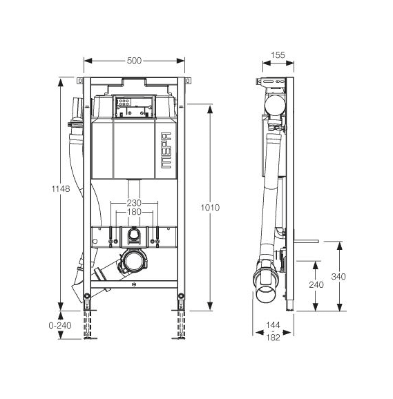 картинка Система инсталляции для унитазов Mepa VariVIT A31 Air WC 514808 