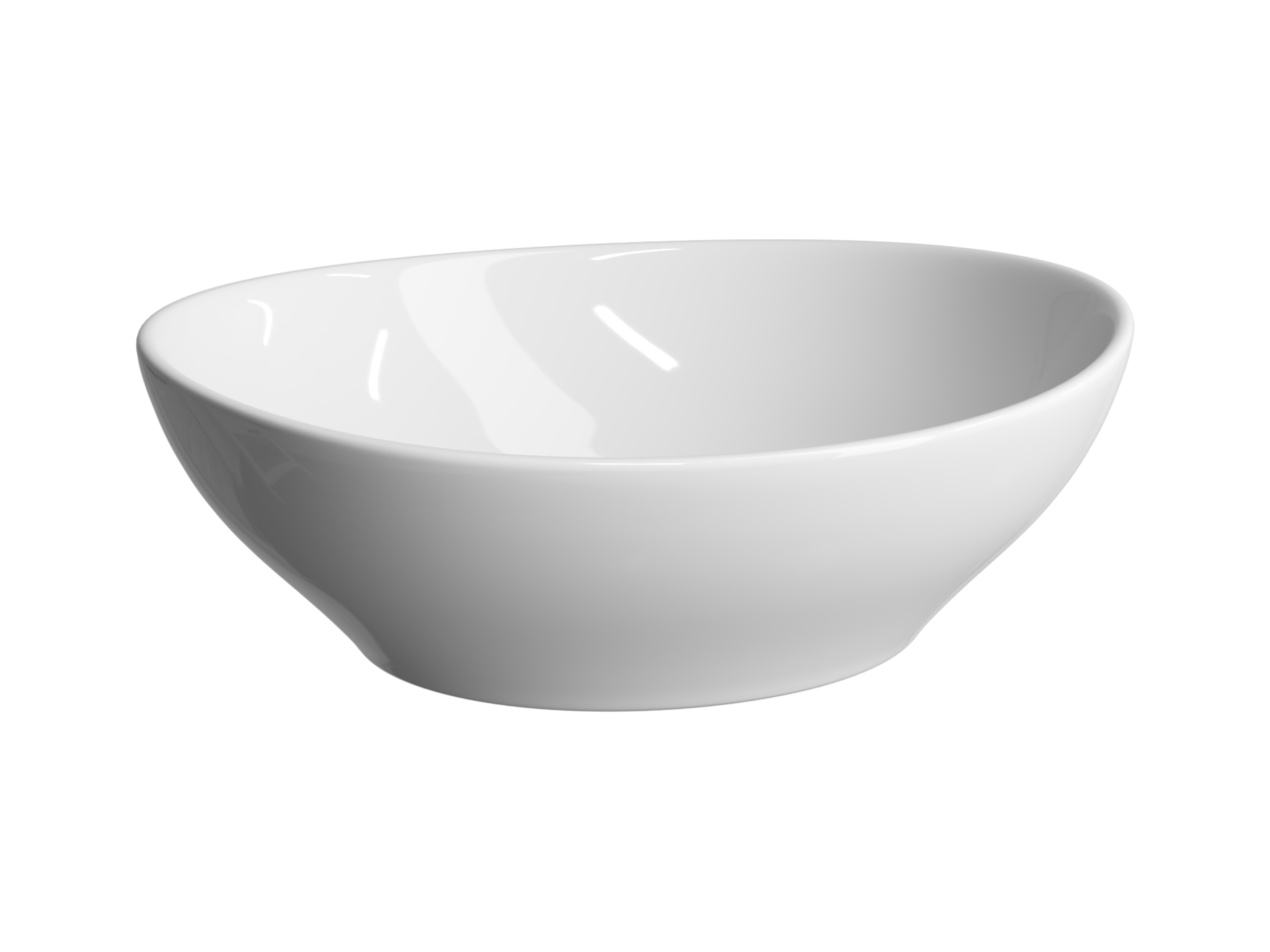 картинка Накладная раковина Ceramicanova Element CN6016 цвет белый 40.5х33 см 