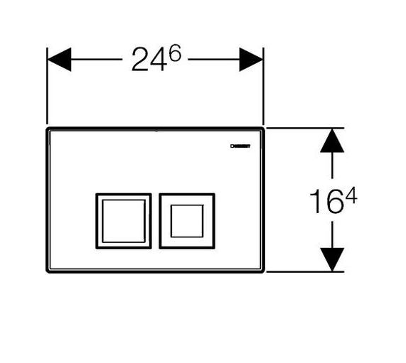 картинка Кнопка смыва Geberit Delta 50 115.135.11.1 белая 